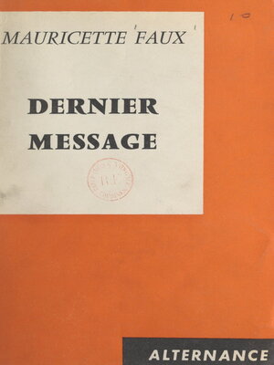 cover image of Dernier message